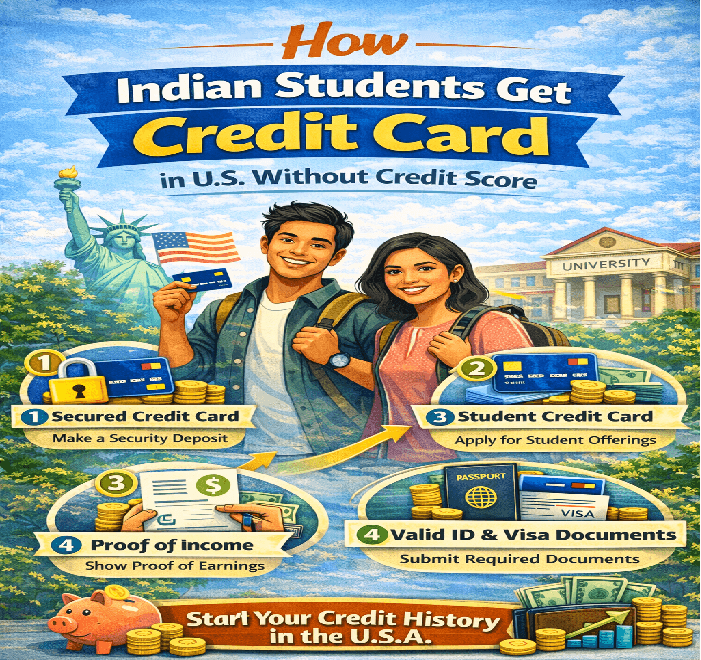 How Indian Students Get Credit Card In US