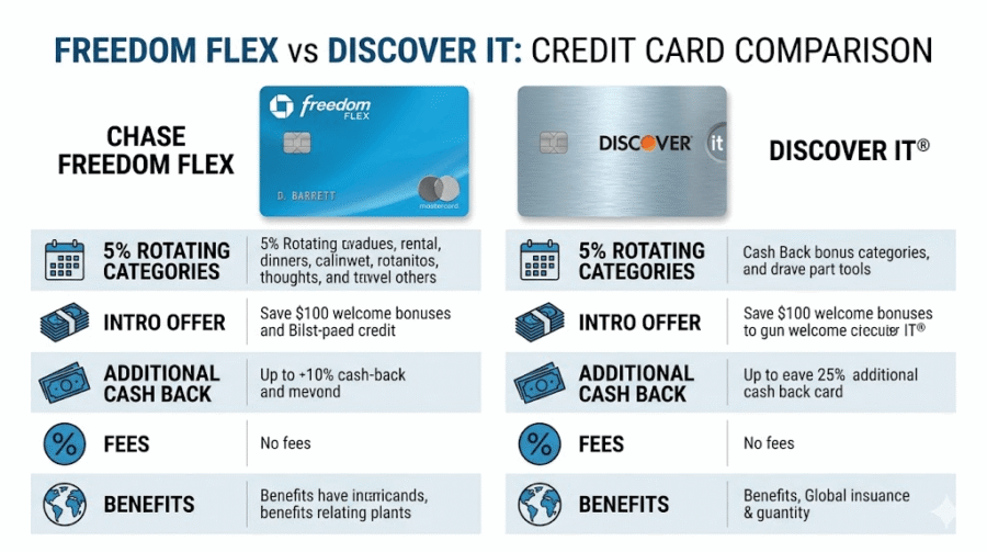 Compare Freedom Flex vs Discover it
